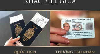 Sự khác biệt giữa Quốc tịch và Thường trú nhân (PR) Canada